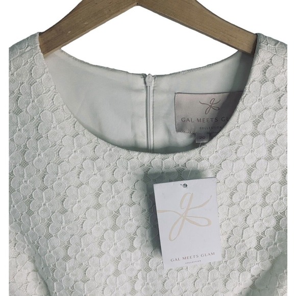 Gal Meets Glam Daisy Tiered Lace Ruffle Dress Womens Plus Size 20 NWT $220 - Picture 7 of 11